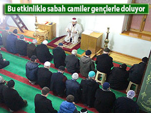 Çayeli gençleri, sabah namazında buluştu