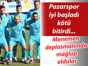 PAZARSPOR İYİ BAŞLADI KÖTÜ BİTİRDİ