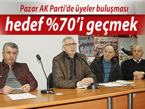 AK Parti Pazar'da teşkilat üyeleriyle buluşuyor