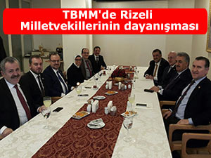 TBMM'de Rizeli Milletvekillerinin dayanışması