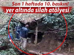 1 haftada 10 silah atölyesine baskın düzenlendi