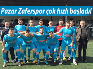 Pazar Zaferspor, Rize 2. Amatör Küme'de liderliğe yükseldi