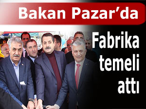 Bakan Çelik Pazar'da çay fabrikasının temelini attı