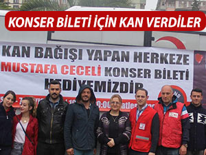 KONSER BİLETİ İÇİN KAN VERDİLER