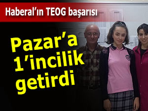 TEOG'da Pazar Haberal Ortaokulu yine Türkiye birincisi çıkardı