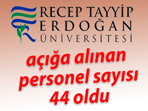 RTEÜ'de açığa alınan personel sayısı 44 oldu