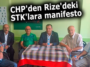 CHP'den Rize'deki STK'lara manifesto