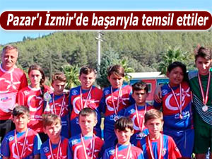 Pazar'ı İzmir'de başarıyla temsil ettiler