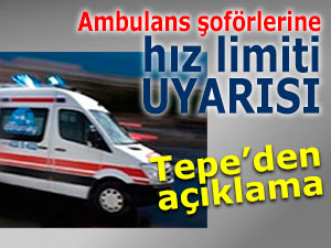Rize'de ambulans şoförlerine hız limiti uyarısı