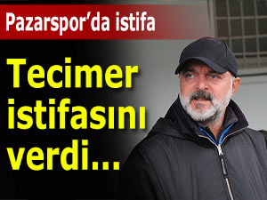Pazarspor'da hoca istifasını verdi