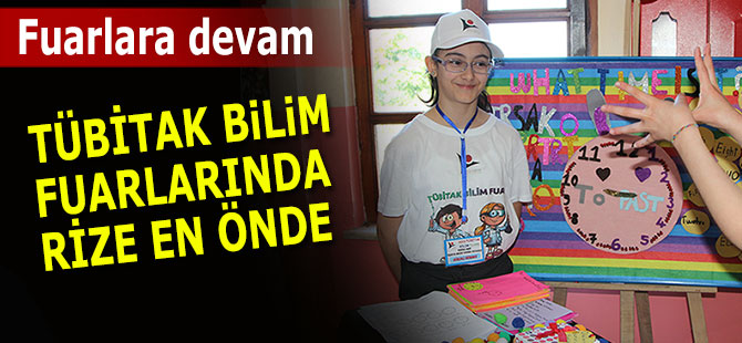 TÜBİTAK Bilim Fuarlarında Rize önde