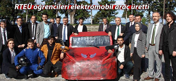 RTEÜ öğrencileri elektromobil araç üretti