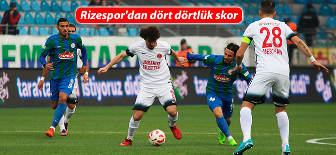 Rizespor'dan dört dörtlük skor