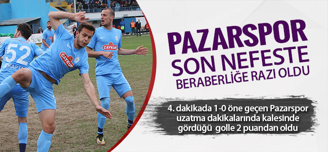 Pazarspor'un nefesi yetmedi!