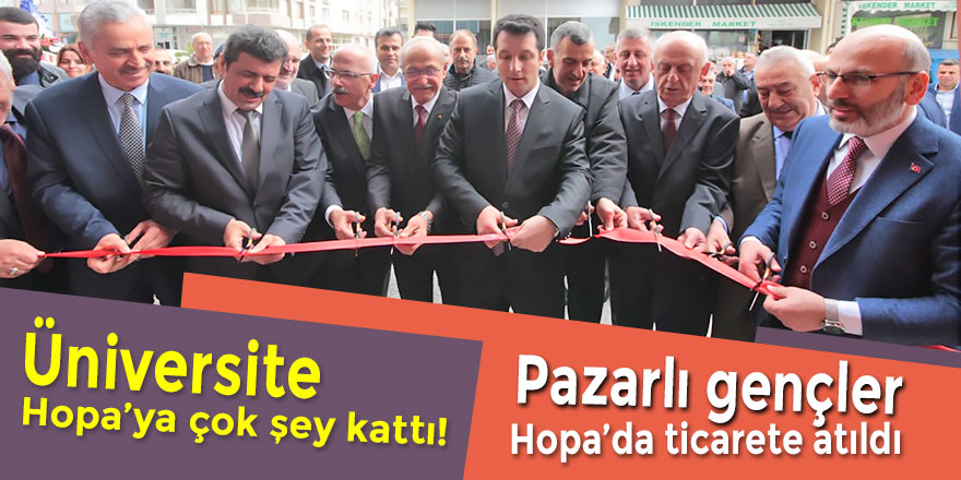 Pazarlı gençler Hopa'da ticarete atıldı