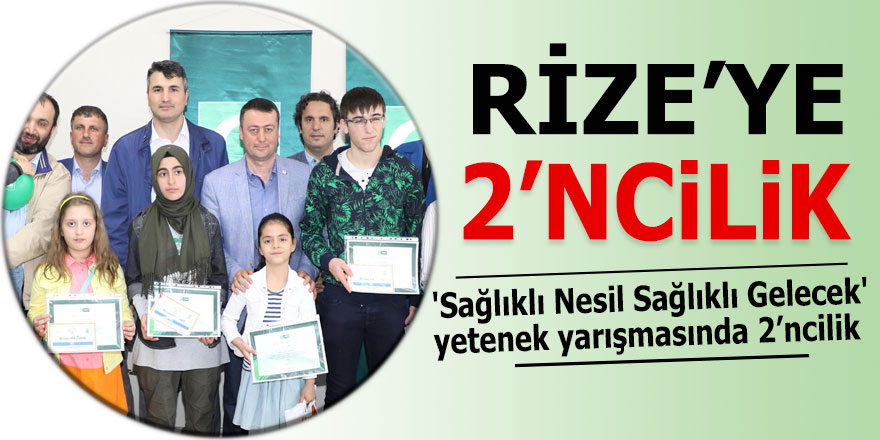 Rize'de 'Sağlıklı Nesil Sağlıklı Gelecek' yetenek yarışması