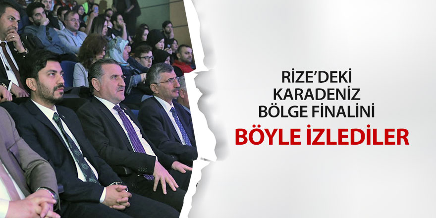 Karadeniz Bölge Finalini izledi