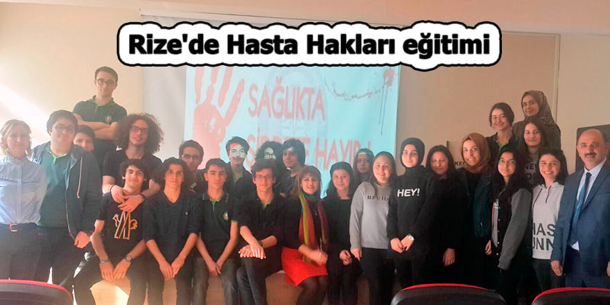 Rize'de Hasta Hakları eğitimi