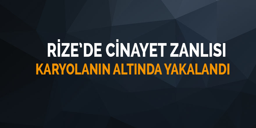 Cinayet zanlısı saklandığı karyolanın altında yakalandı