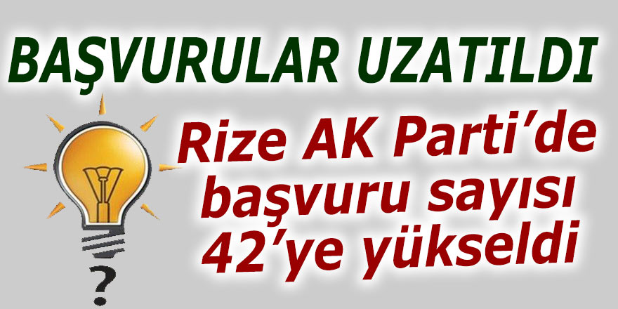 AK Parti'de başvuru sayısı 42'ye yükseldi