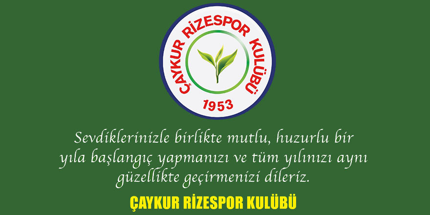 Rizespor'dan yeni yıl kutlaması