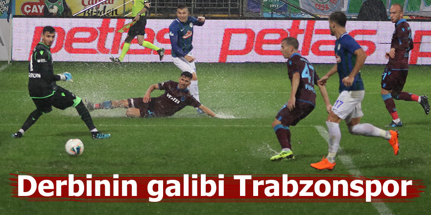 Rizespor öne geçtiği maçta Trabzonspor'a mağlup oldu