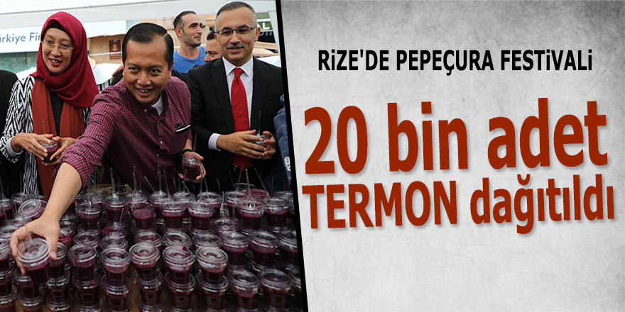 Rize'de Pepeçura Festivali: 20 bin adet 'Termon' dağıtıldı