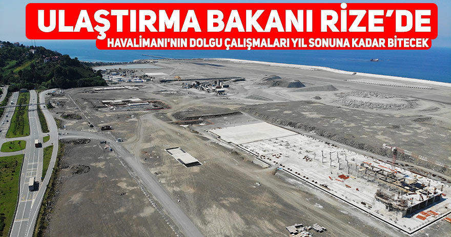 Havalimanı'nın dolgu çalışmaları yıl sonuna kadar bitecek