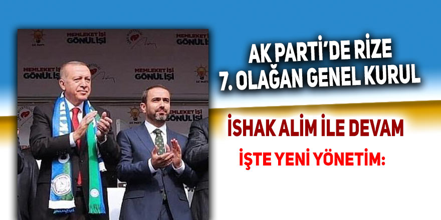 Rize AK Parti'de ishak Alim'in listesi