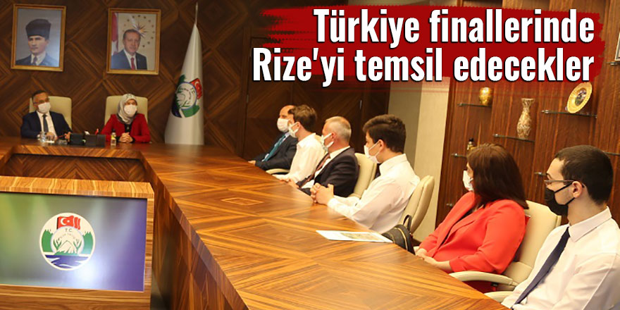 Türkiye finallerinde Rize'yi temsil edecekler