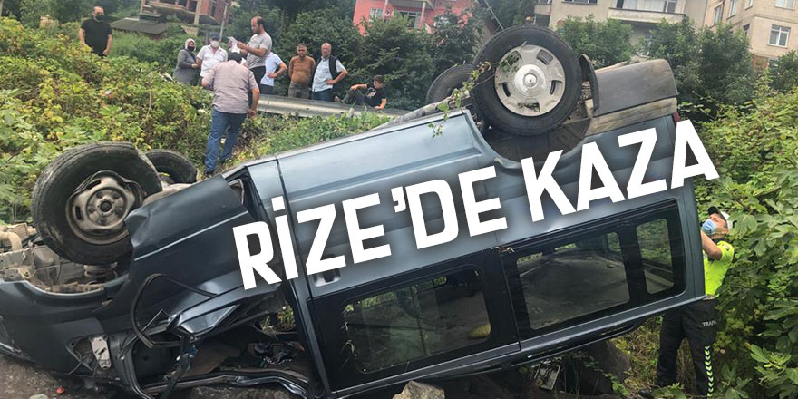 Rize'de kaza: 5 yaralı