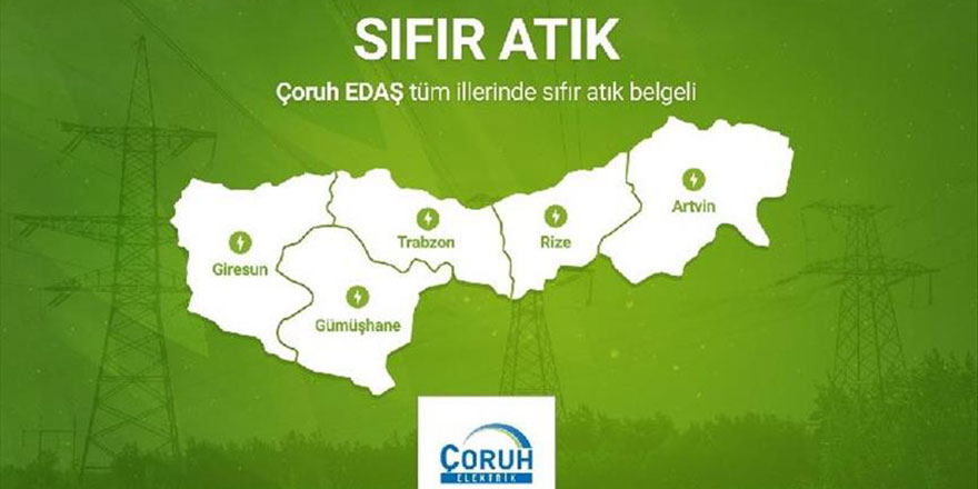 Çoruh EDAŞ "Sıfır Atık Belgesi" almaya hak kazandı