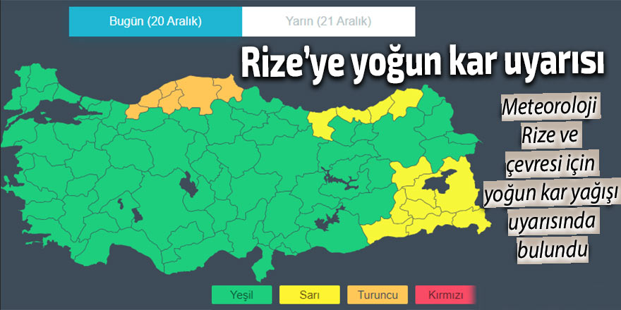 Meteoroloji kar uyarısı yaptı!