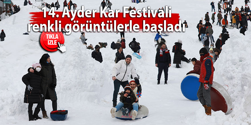 Rize'de 14. Ayder Kar Festivali renkli görüntülerle başladı