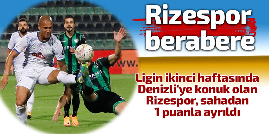 Rizespor berabere