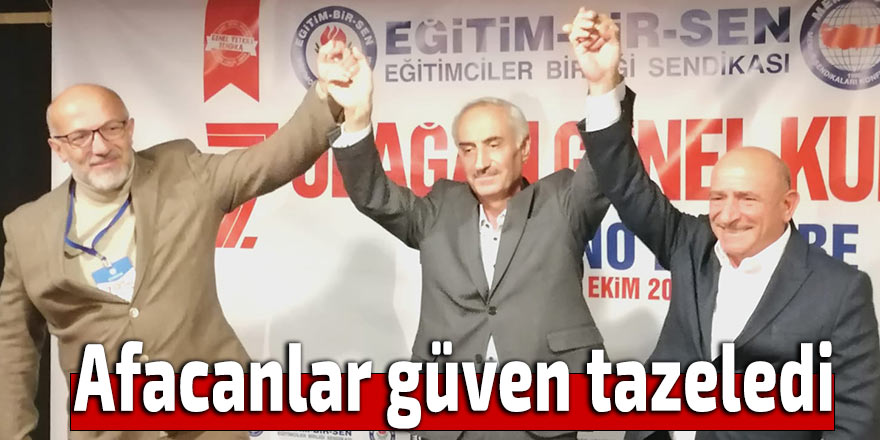 Afacanlar güven tazeledi