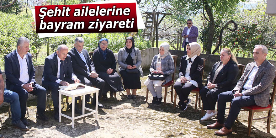 Pazar ve Çayeli'nde şehit ailelerine bayram ziyareti