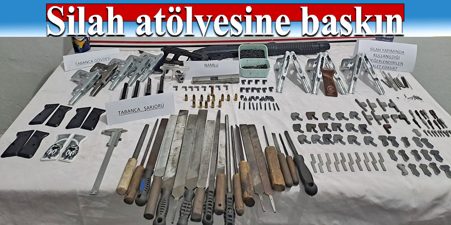 Silah atölyesine baskın