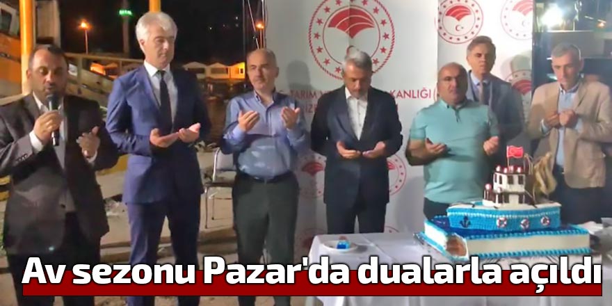 Av sezonu Pazar'da dualarla açıldı