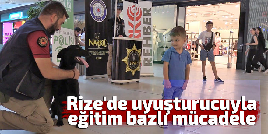 Rize'de uyuşturucuya karşı eğitim atağı