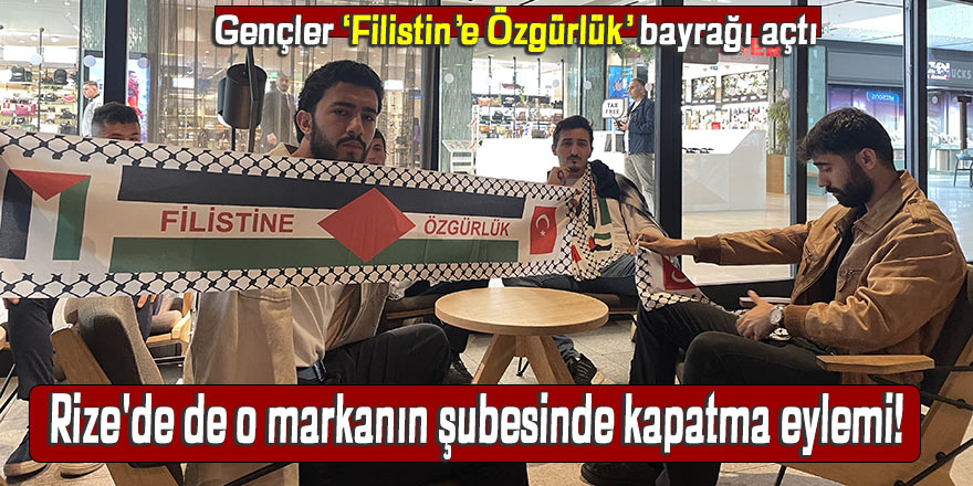 Rize'de de o markanın şubesinde kapatma eylemi!