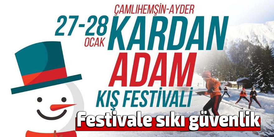 Ayder Kış Festivali için sıkı güvenlik