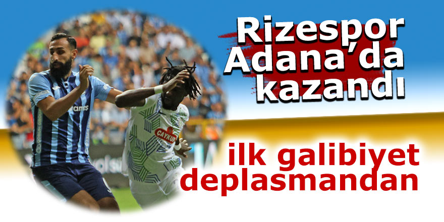 Rize'ye ilk galibiyet deplasmandan