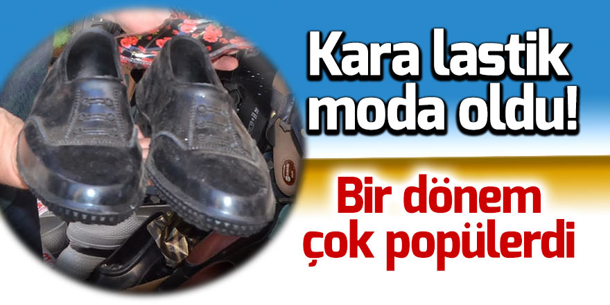 Kara lastik moda oldu!