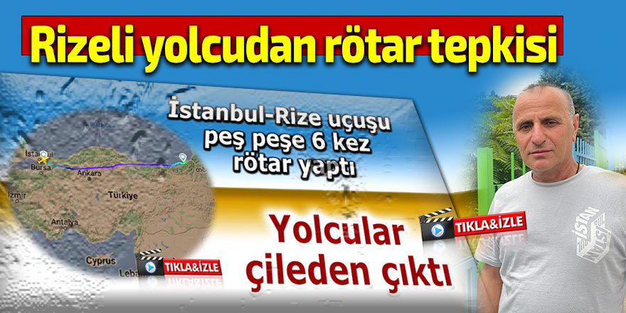 Rizeli yolcudan Ajet'in uçak rötarına tepki