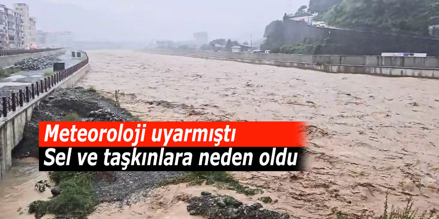 Şiddetli yağış sel ve taşkınlara neden oldu