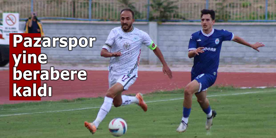 Pazarspor üçte üç yaptı!