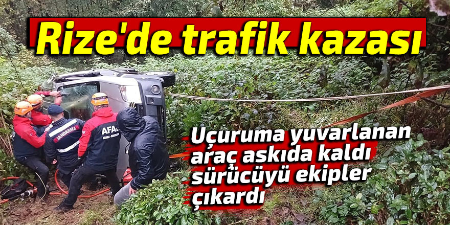 Rize'de trafik kazası: 1 yaralı