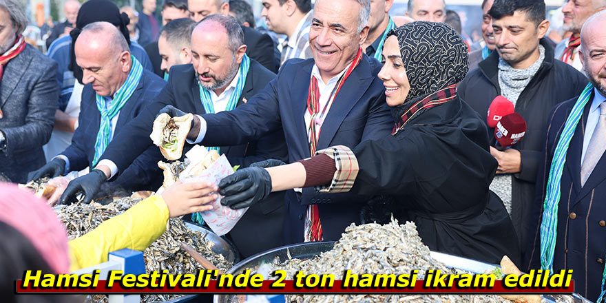 Hamsi Festivali'nde 2 ton hamsi ikram edildi