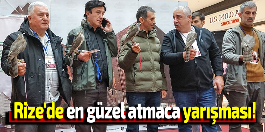 Rize'de en güzel atmaca yarışması!